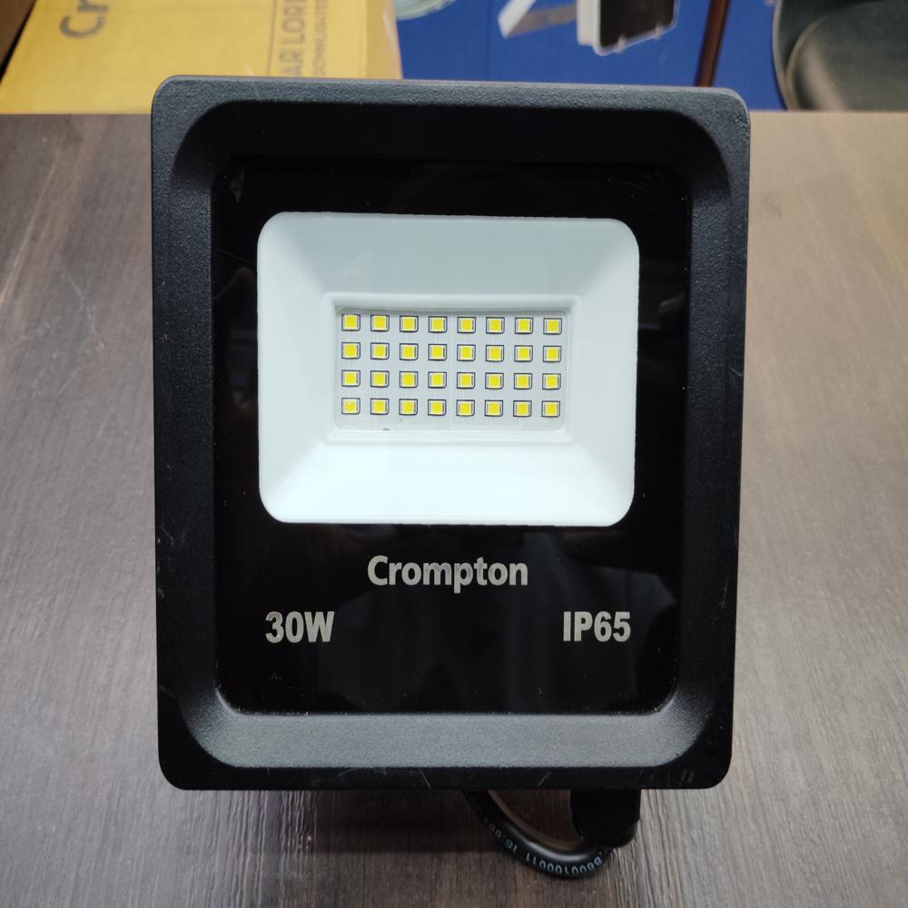 Crompton Aluminium Gleam 30W LED Flood Light LDFLX30CDL