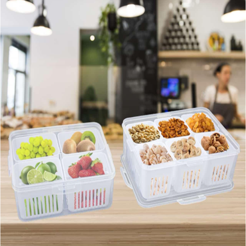 6 Grid Fridge Container