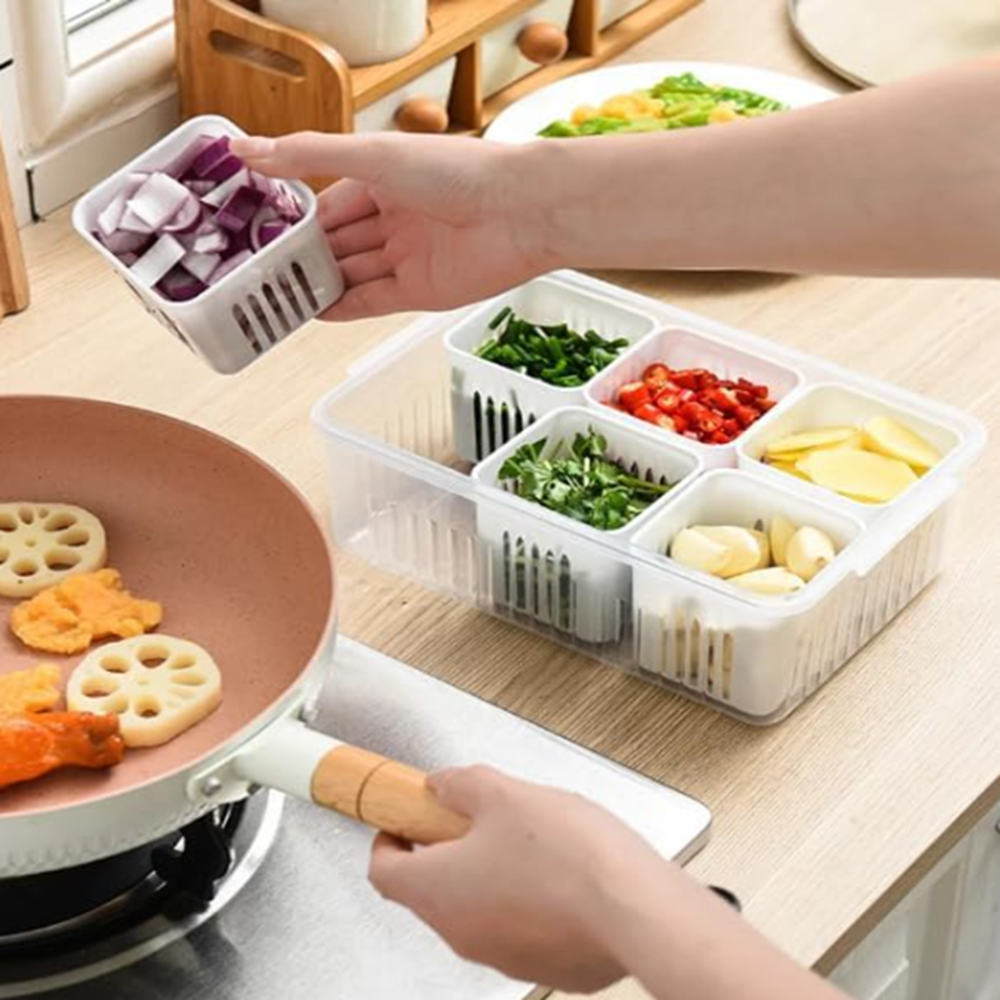 6 grid fridge container