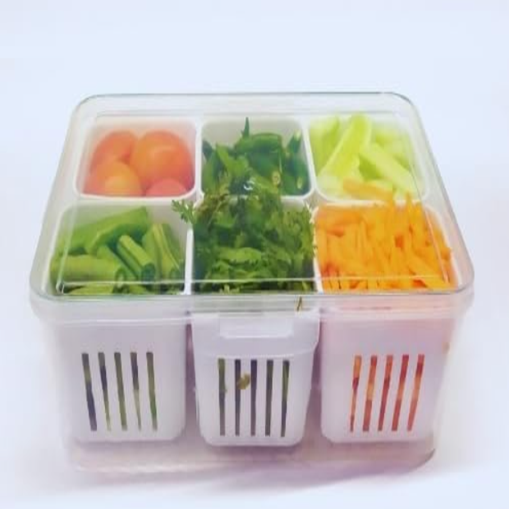 6 Grid Fridge Container
