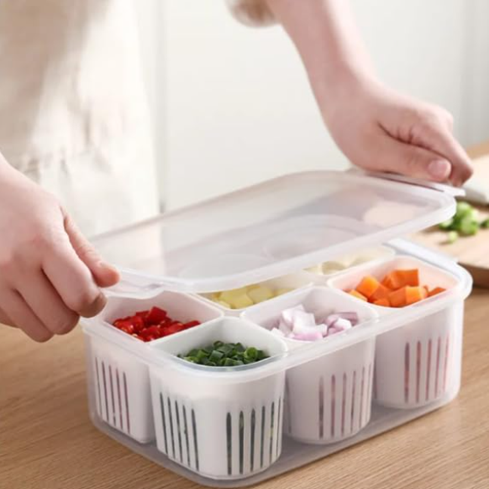 6 Grid Fridge Container