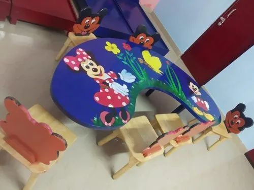 Wooden Table With Chair