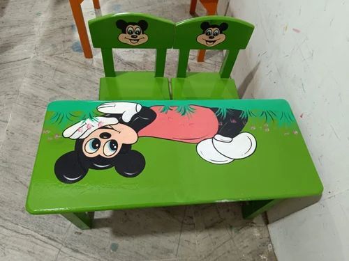 Wooden Table With Chair