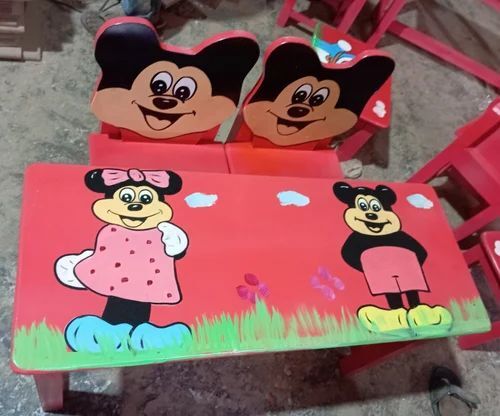 Wooden Table With Chair