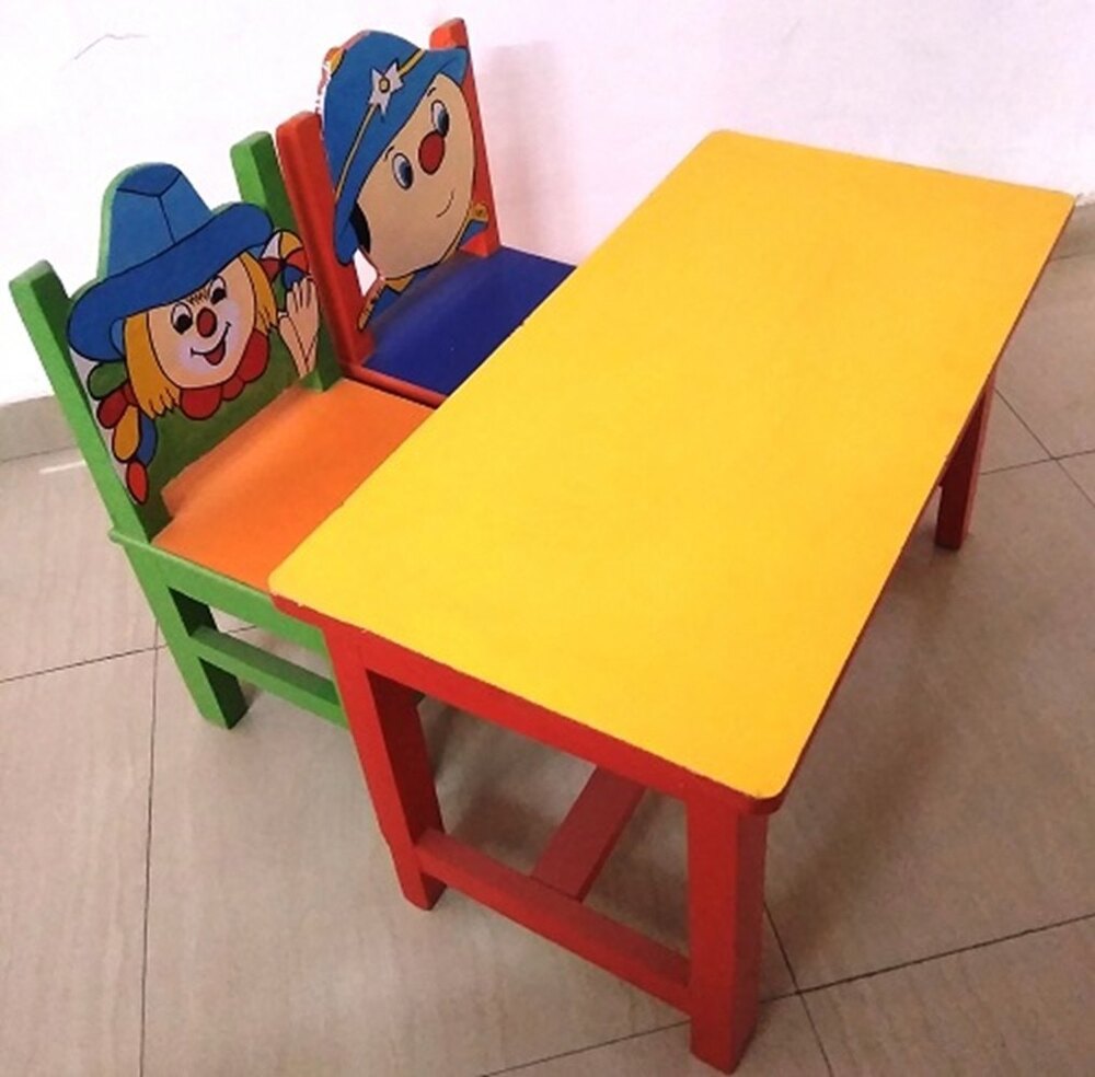 Wooden Table With Chair