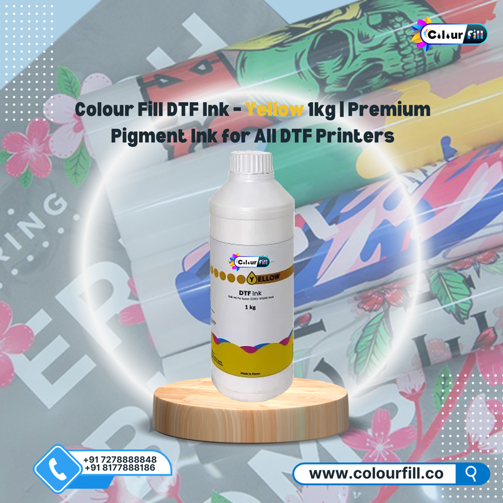 DTF Premium Yellow Pigment Ink 1kg