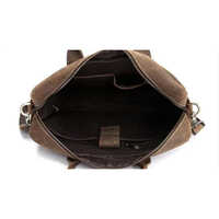 CigarBrown Leather Office Laptop Bag