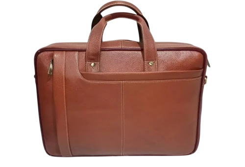 Brown Leather Office Laptop Bag