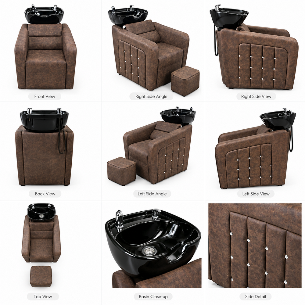 Scf 211 Hair Wash Chair - Backrest Height: 42 Cm