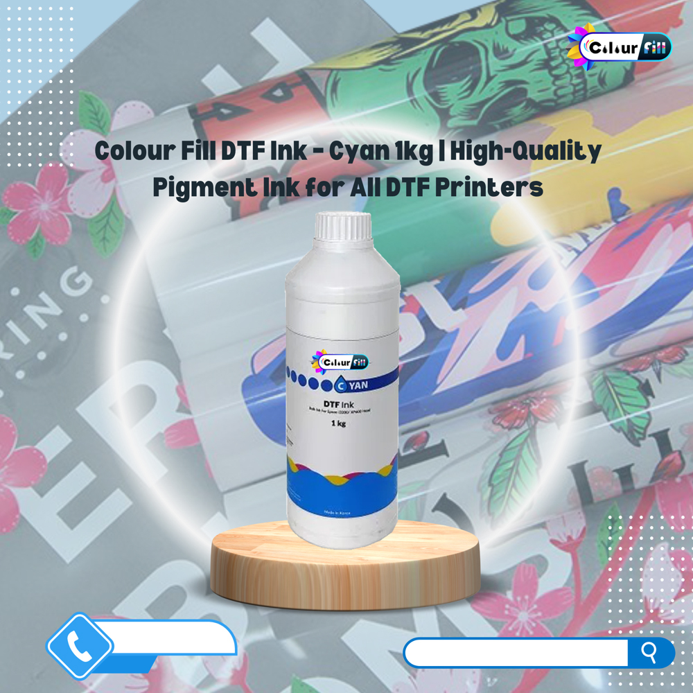 DTF Premium Cyan Pigment Ink 1kg
