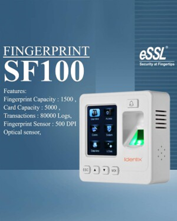 Sf100 Time Attendance & Access Control System - Accuracy: 99.9% %