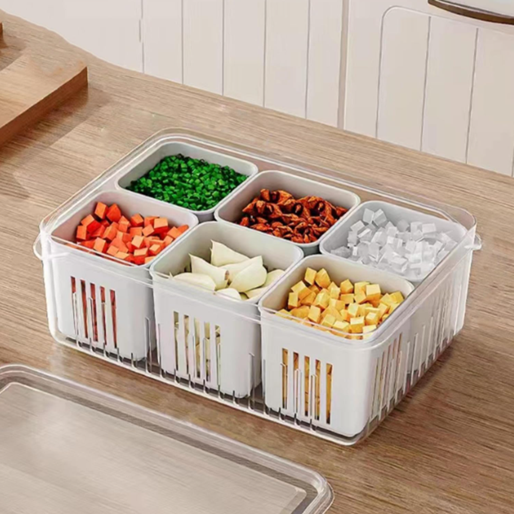 6 grid fridge container