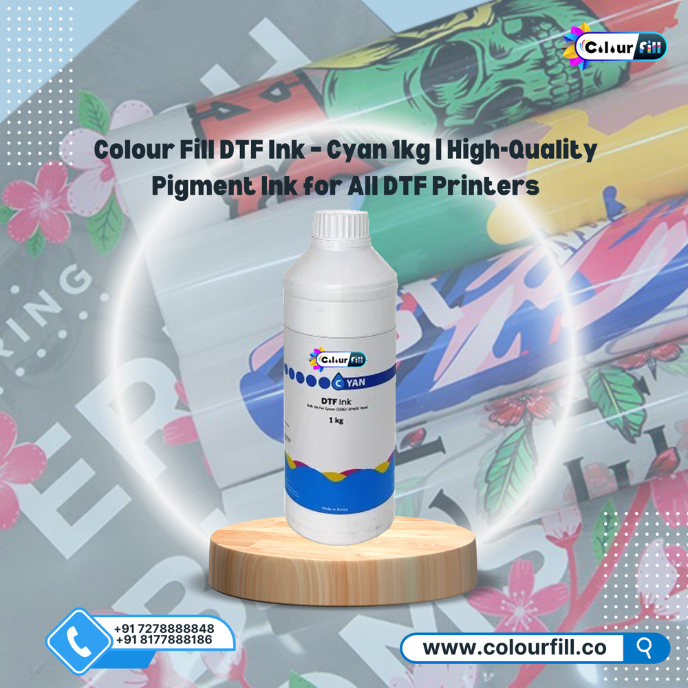 DTF Premium Pigment Ink Set CMYKWW 1kg