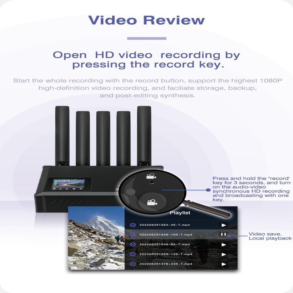 Mine Q8se 5g Hdmi Bonding Video Encoder - Application: Out Door Event Live