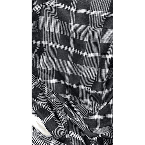 Black And White Check Shirt Fabric