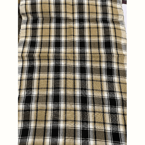 Tan Check Fabric