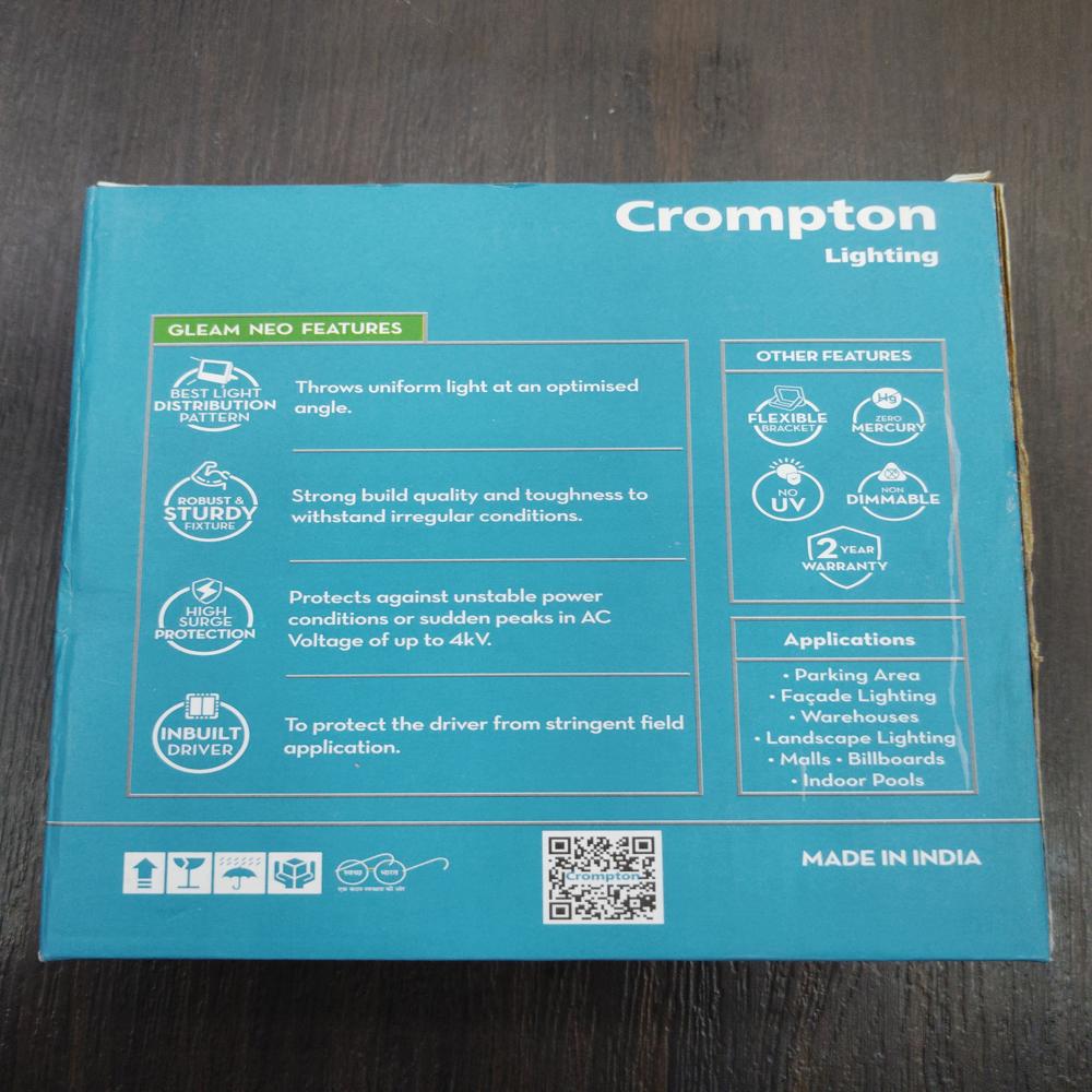 Crompton 50W Flood Light Cool Day Light Outdoor Lamp LDFLX50CDL LED IP65 Protection