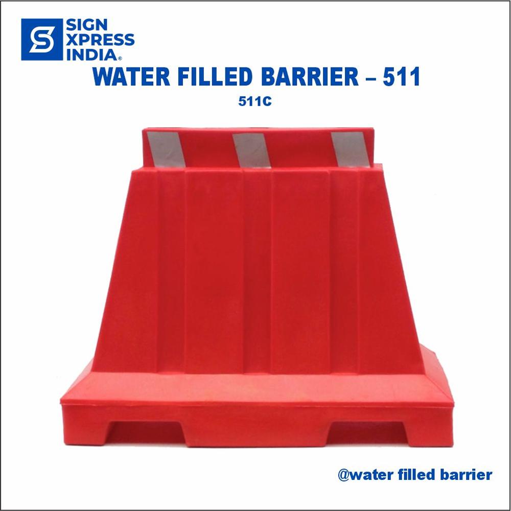 Water Filled Barrier - 511C - Dimension (L*W*H): 1000 X 500 Millimeter (Mm)