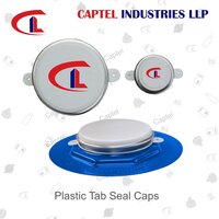 Plastic Tab Seal Caps - Color: White