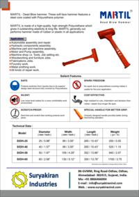 Polyurethane Mallets 40mm, 500gm, 1.5