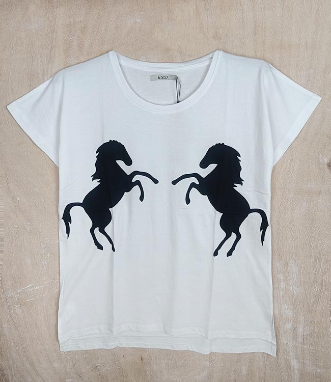 W13424 &GOLF Ladies Magyar Sleeve Printed Top