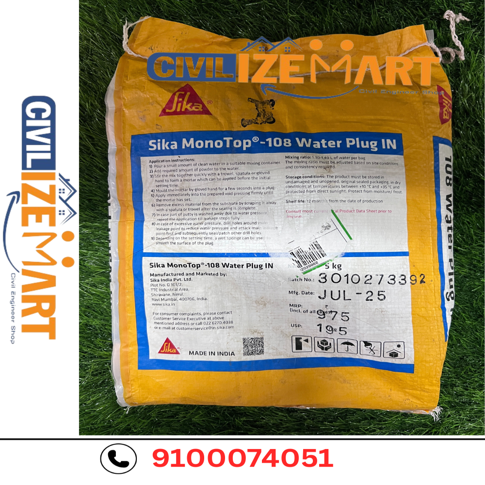 SIKA MONOTOP-108 WATER PLUG IN INSTANT WATER STOP