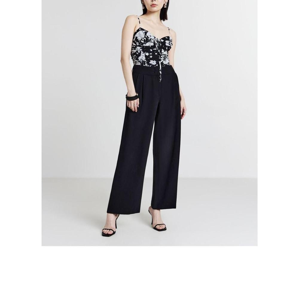 Womens Printed Sleeveless Crop Top