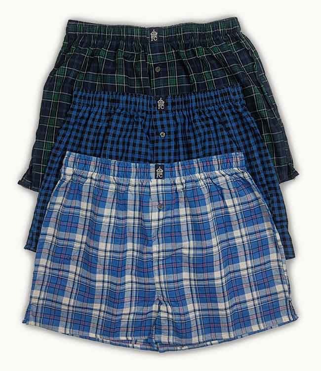 M11489 FRENCH CONNECTION Mens Woven Boxer Shorts Box Packaged