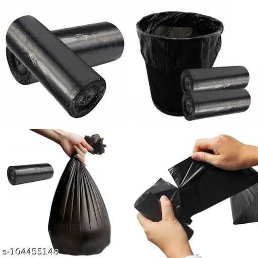 Plastic Garbage Bag Roll - Color: Black