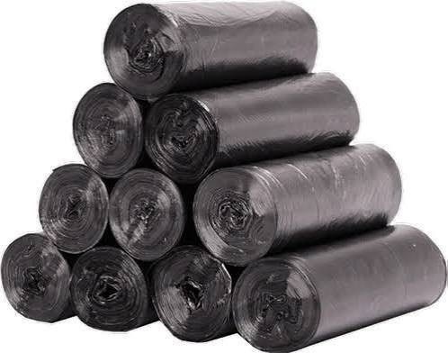 Plastic Garbage Bag Roll - Color: Black