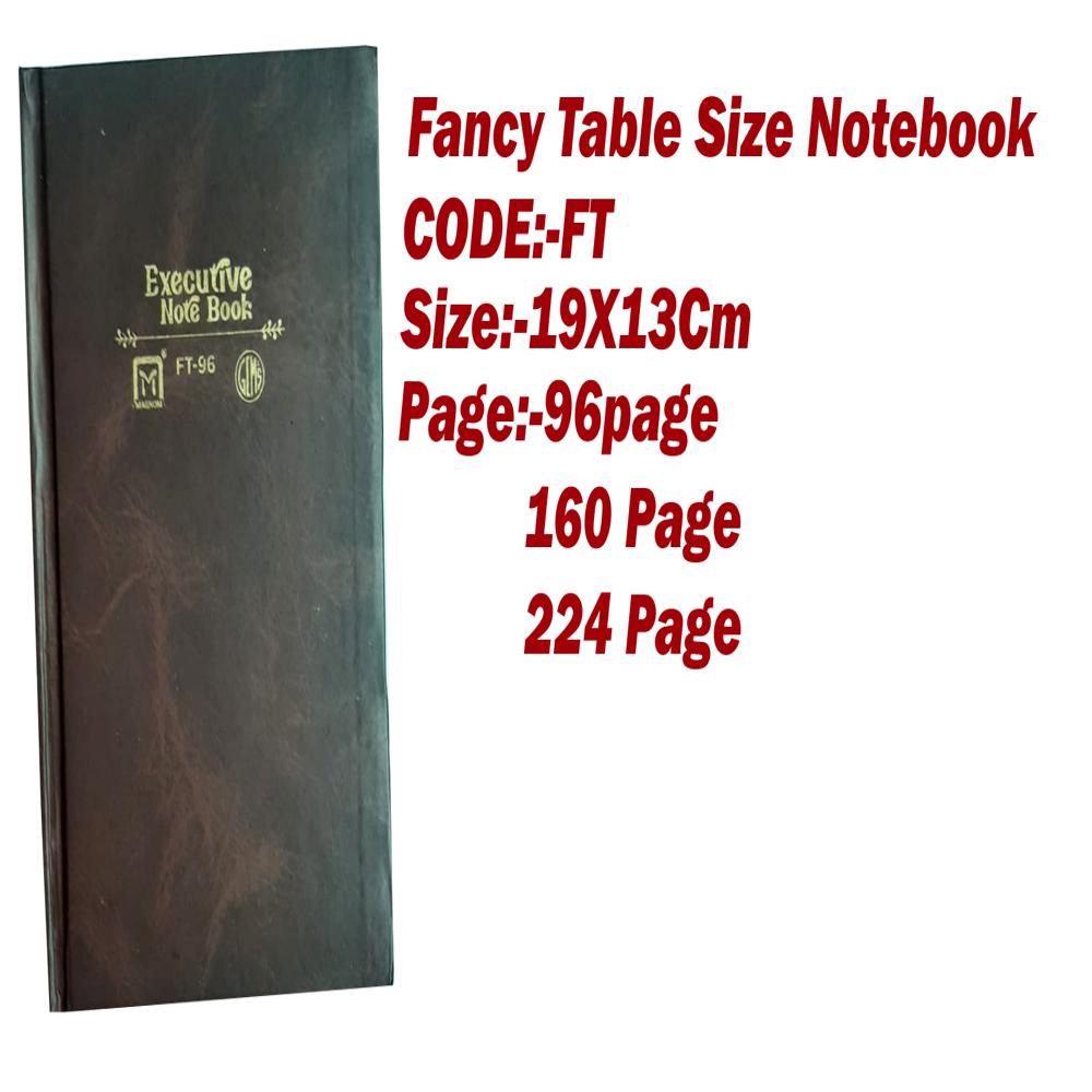 Fancy Table Size Notebook