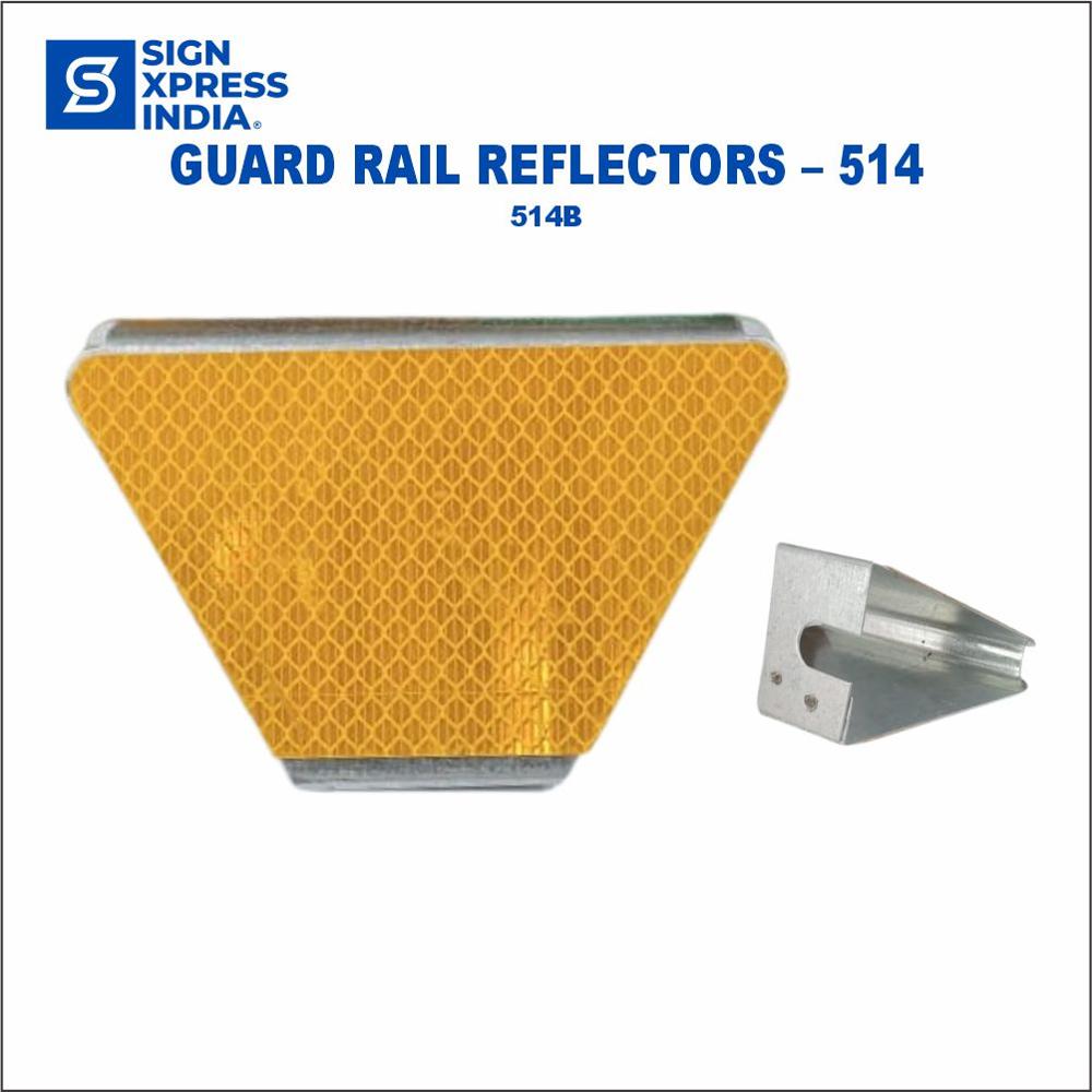 Guard Rail Reflectors - 514b - Color: Yellow