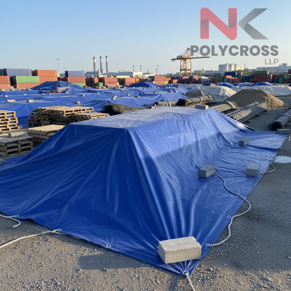 Building Material Cover - Color: Blue/yellow