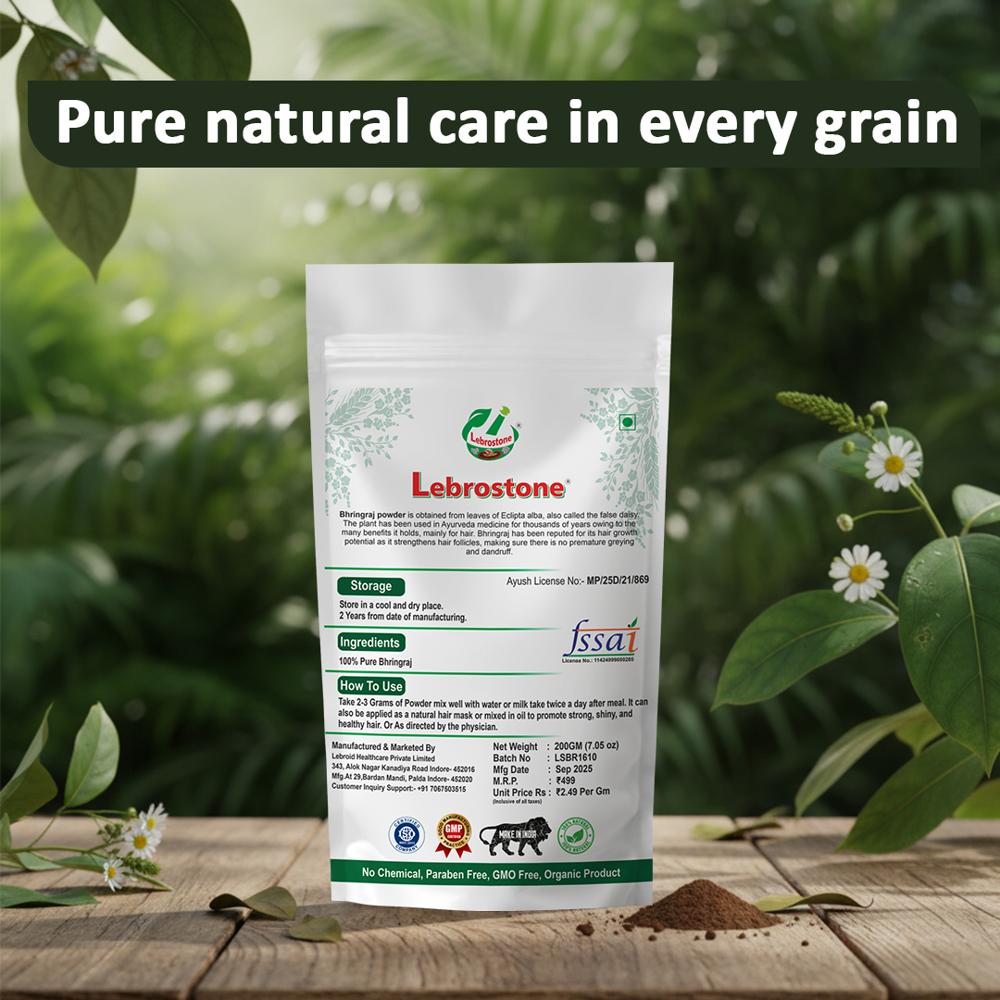 Lebrostone Bharangi Powder | Ayurvedic Herb | Supports Respiratory Health, Digestion, Detox & Immunity|200g