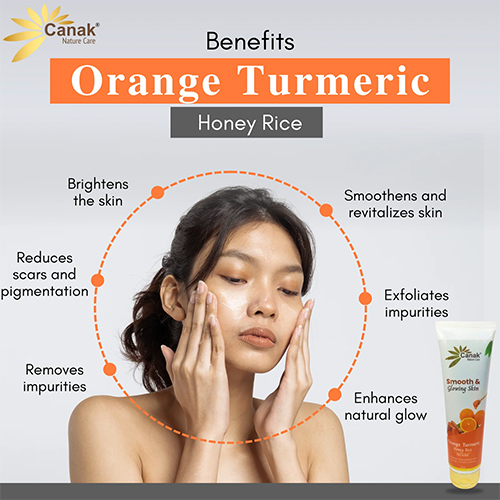 Orange Turmeric Honey Face Scrub