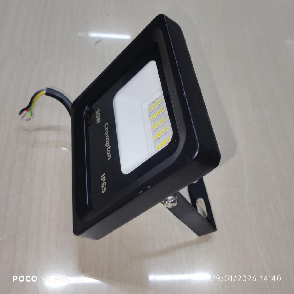 Crompton 20W Flood Light Cool Day Light Outdoor Lamp LDFLX20CDL LED IP65 Protection