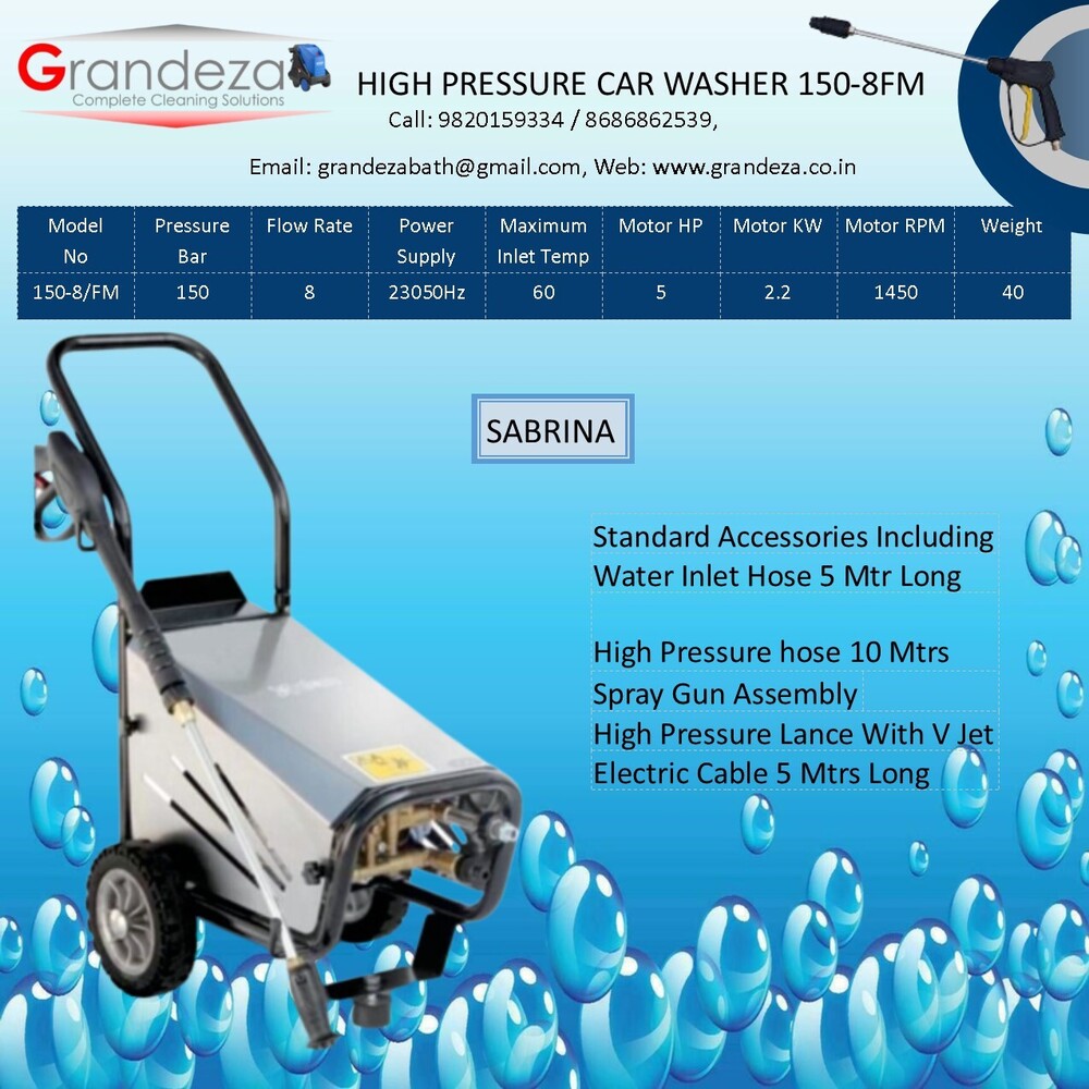GRANDEZA MAGNA HIGH PRESSURE CAR WASHER CW-0815
