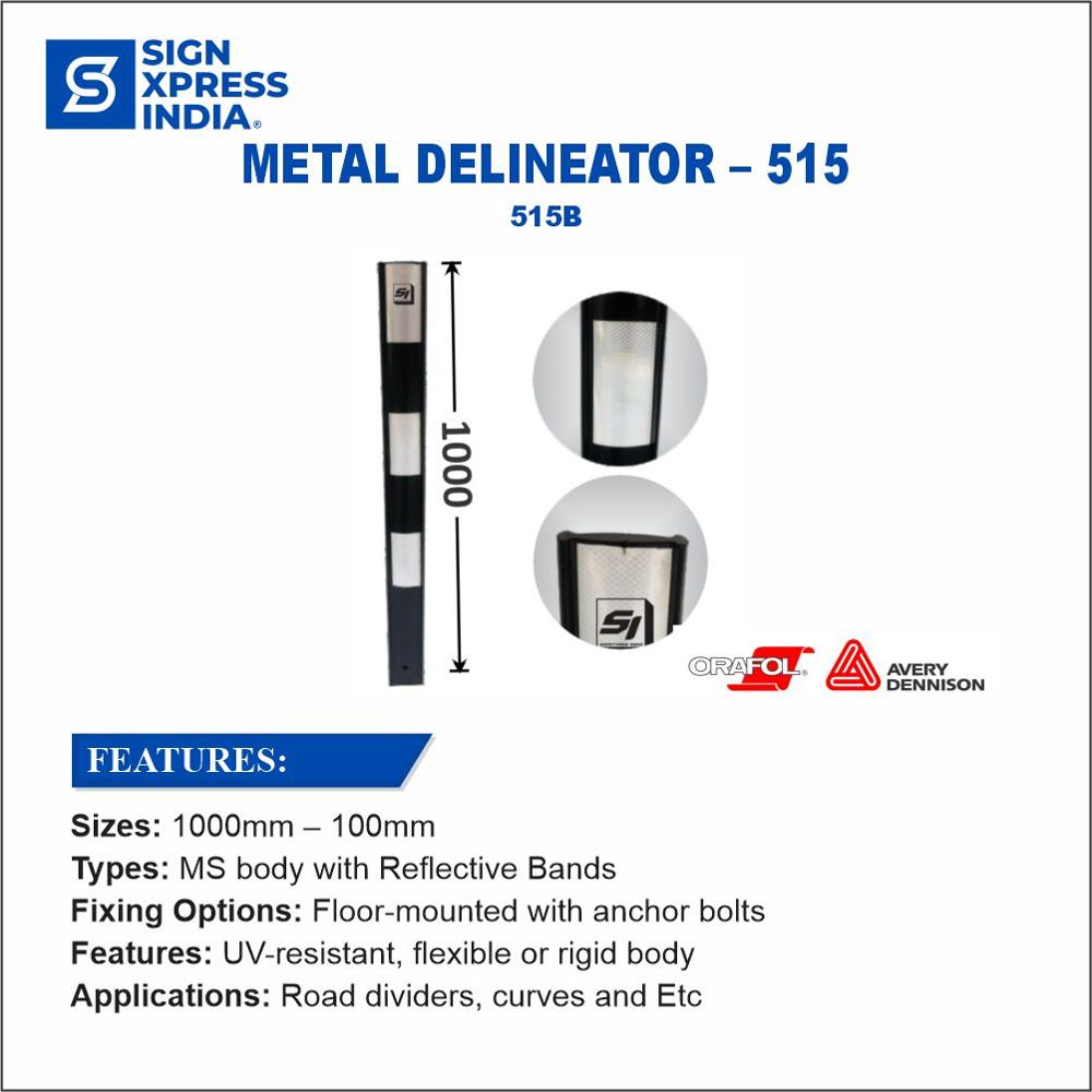 Metal Delineators - 515b - Color: Black