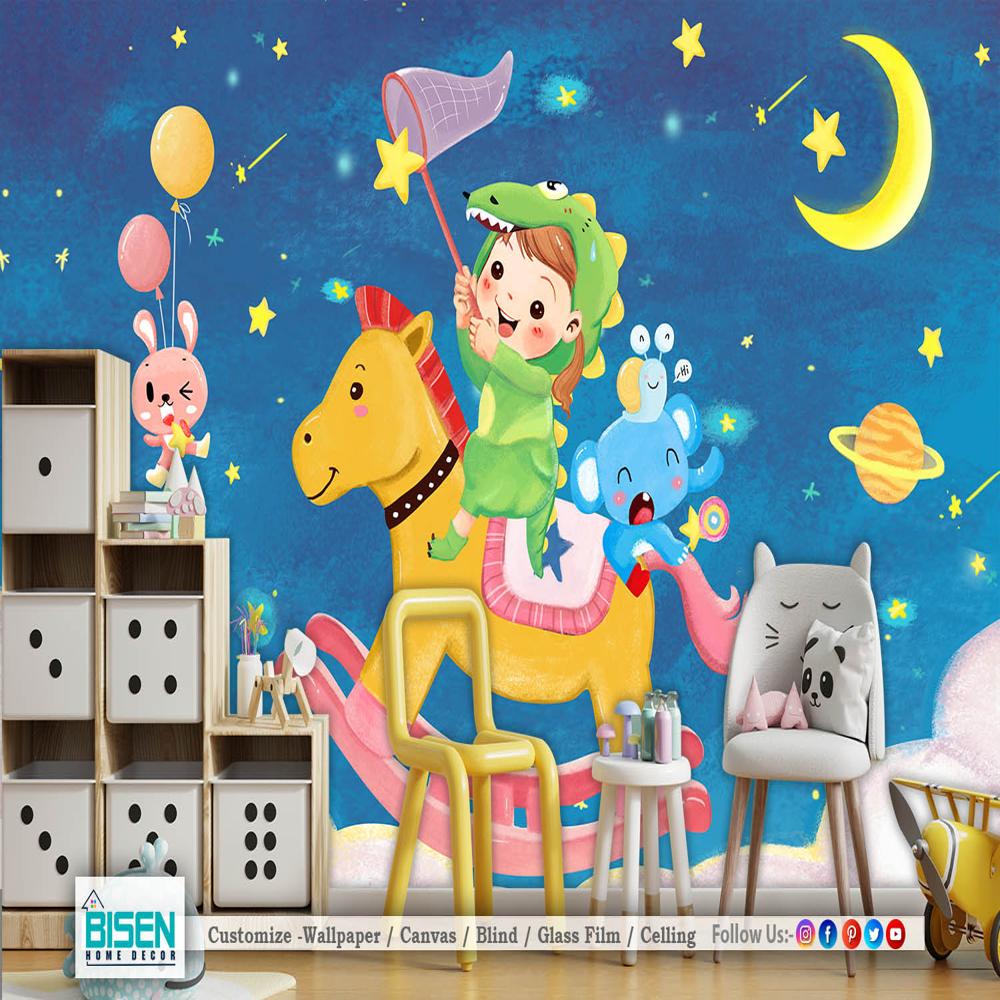 Playroom Wallpaper - Material: Non Woven