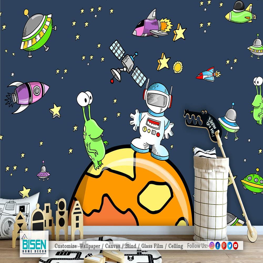 Cartoon Wallpaper - Material: Non Woven