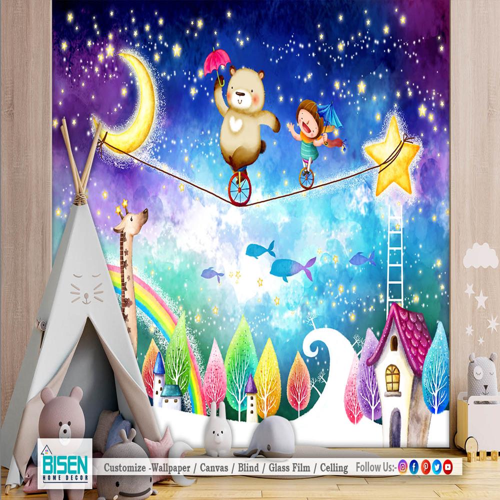 Cartoon Wallpaper - Material: Non Woven