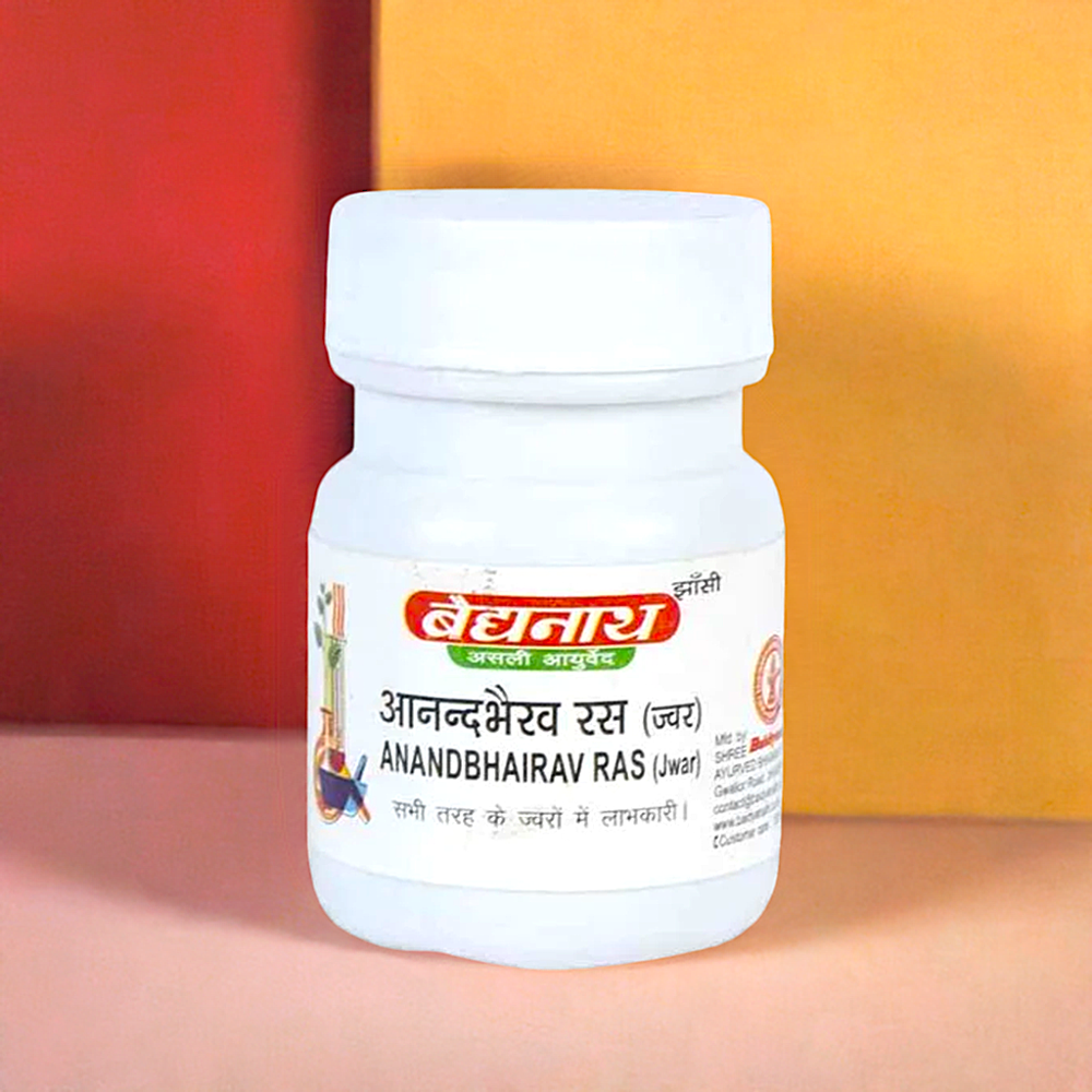 Baidyanath Anandbhairav Ras (Jwar) 80 Tablets