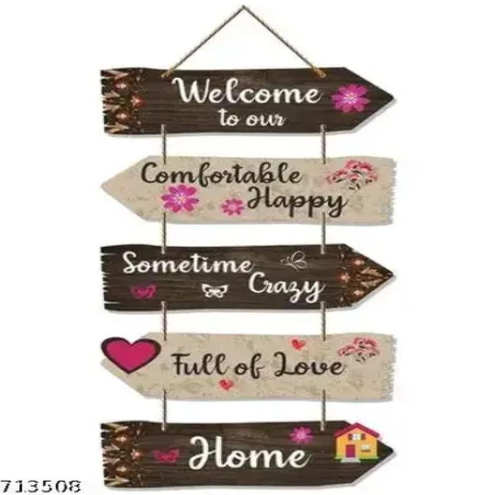 Mdf Wall Hanging - Finish: Handmade