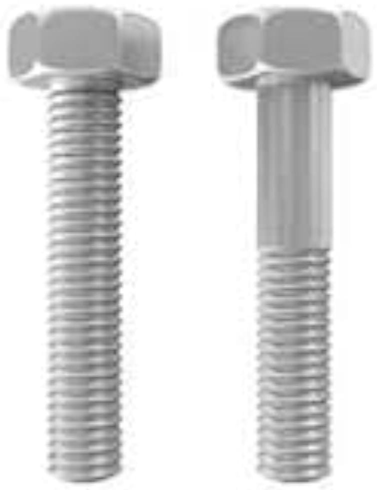 Hex Head Bolt - Color: Silver