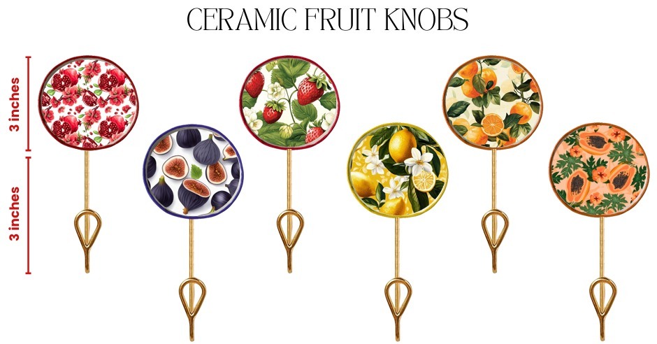 Ceramic Fruit Knobs