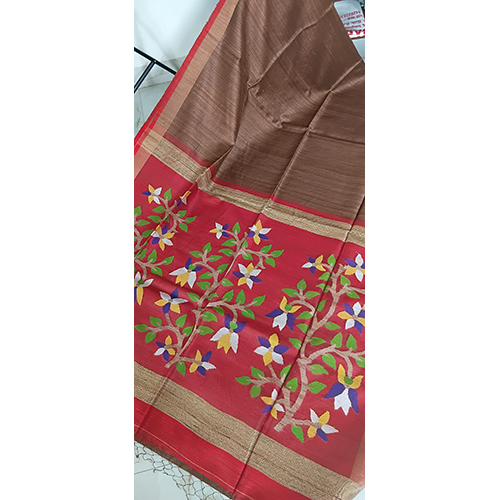 Matka Silk Saree - Color: Multicolor