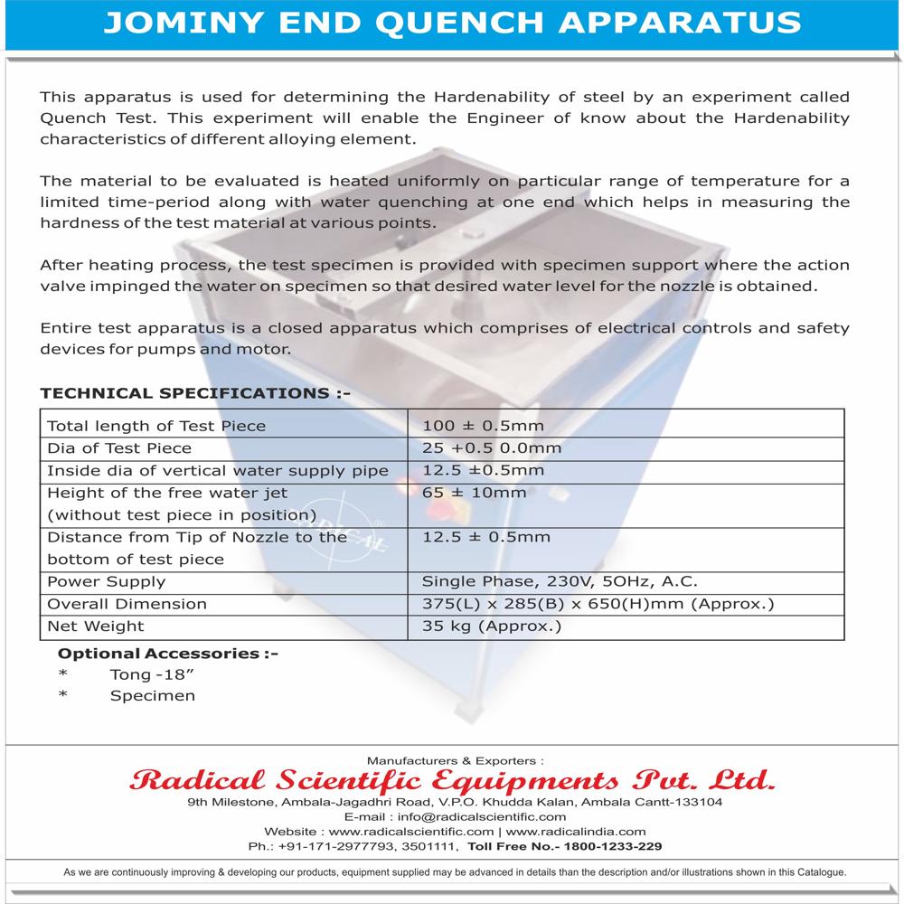 Jominy End Quench Apparatus RJQA-45