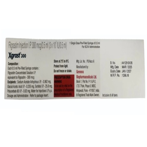 Xgrast 300 mcg Injection