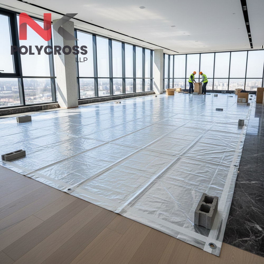Flooring Protection Sheet - Color: Colorblue