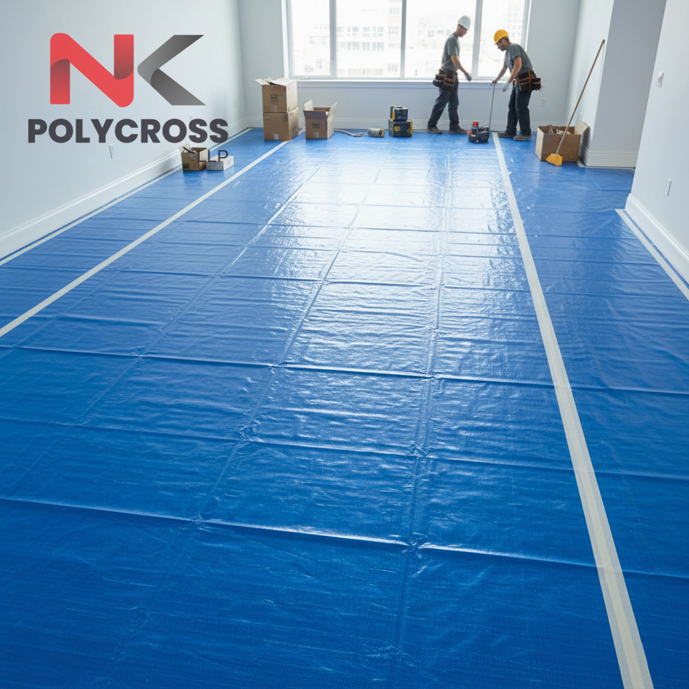 Flooring Protection Sheet - Color: Colorblue